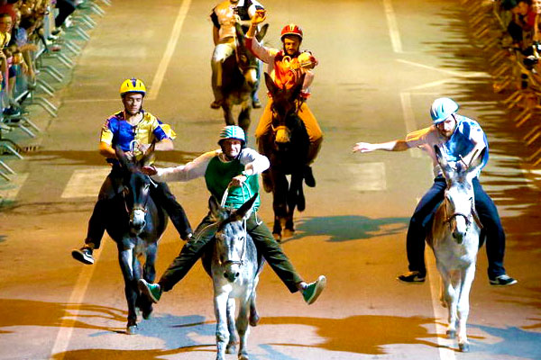 carrera de burros