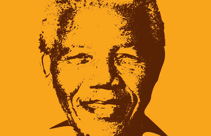 Ilustración de Nelson Mandela