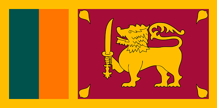 srilankische flagge