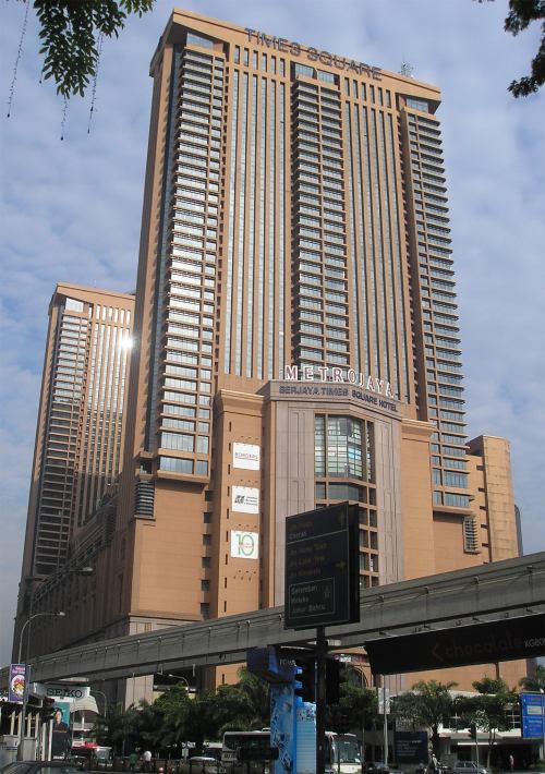 Complejo Berjaya Times Square - Kuala Lumpur, uno de los edificios más grandes del mundo y uno de los Malls más grandes.