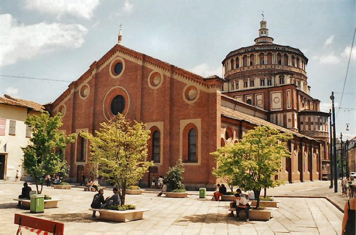 Entre las curiosidades de La última cena destaca su ubicación, aquí hay una imagen del pequeño convento.