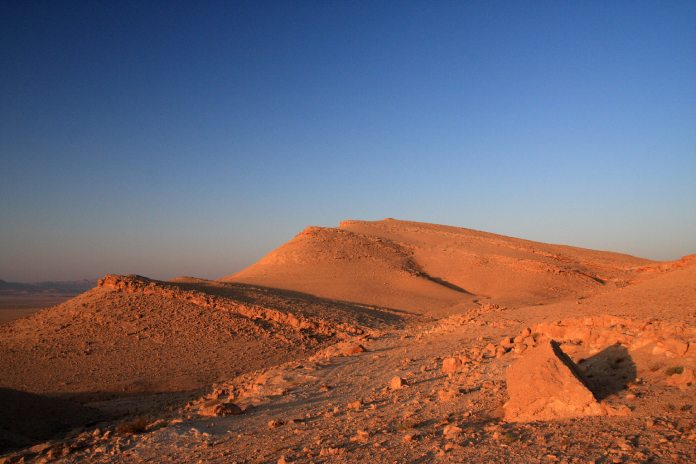 Desierto de Siria, considerado uno de los más grandes del mundo.