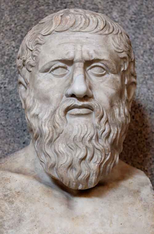 Buste de Platón en marmol.