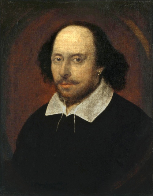 Representación en lienzo de William Shakespeare