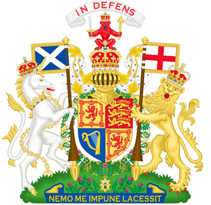 Escudo de Armas del Reino Unido en Escocia