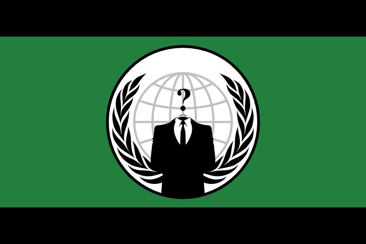 Bandera de Anonymous.