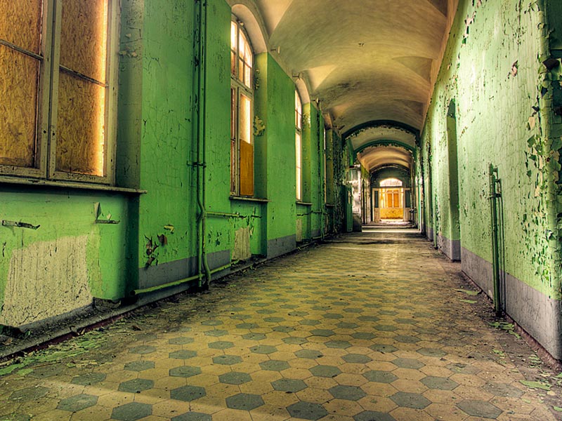 Hospital Beelitz Heilstätten pasillos