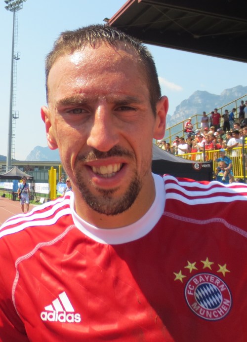 Foto retrato del jugador Franck Ribéry considerado uno de los jugadores más feos del mundo.