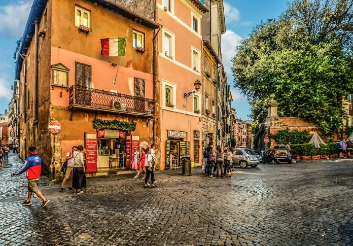 El barrio de Trastevere.