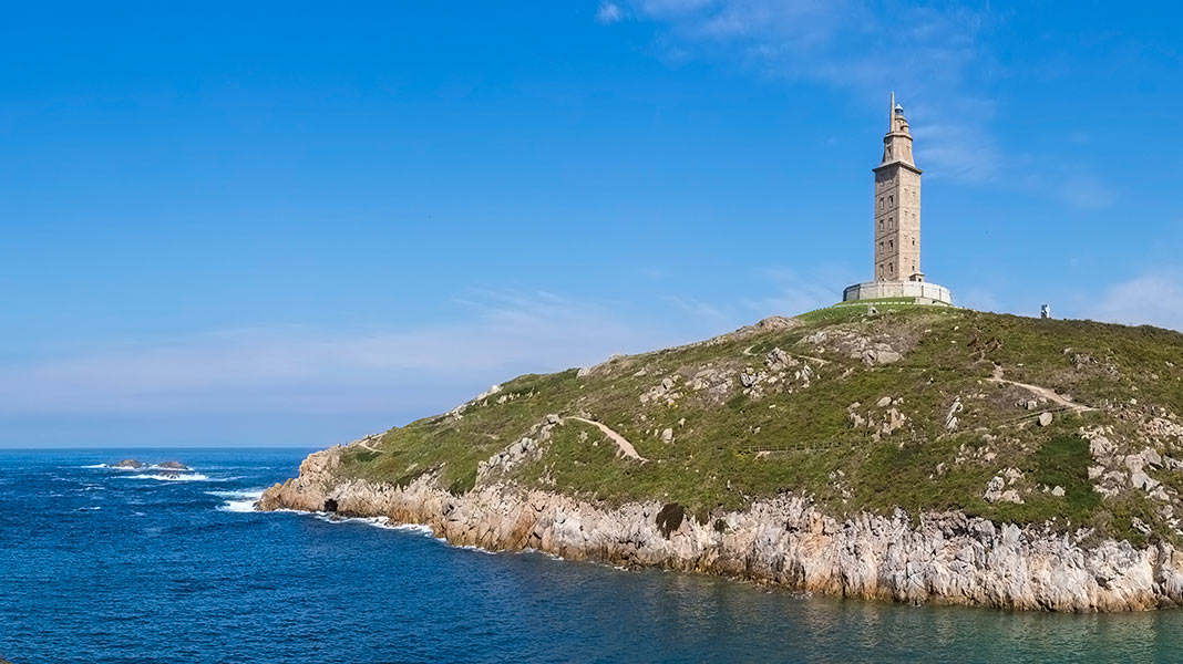 Imagen de la Torre de Hércules en La Coruña